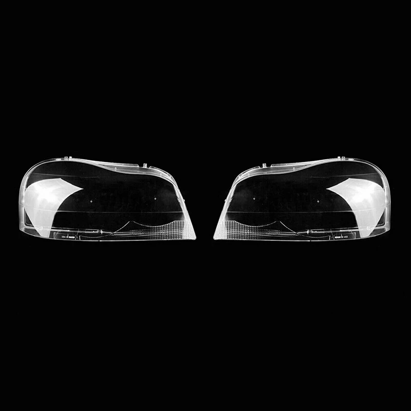 Front Clear Headlight Lens Cover 1Pair With Glue For Volvo XC90 2004-2013 Car Exterior Lamp Repair Replacement Spare Parts