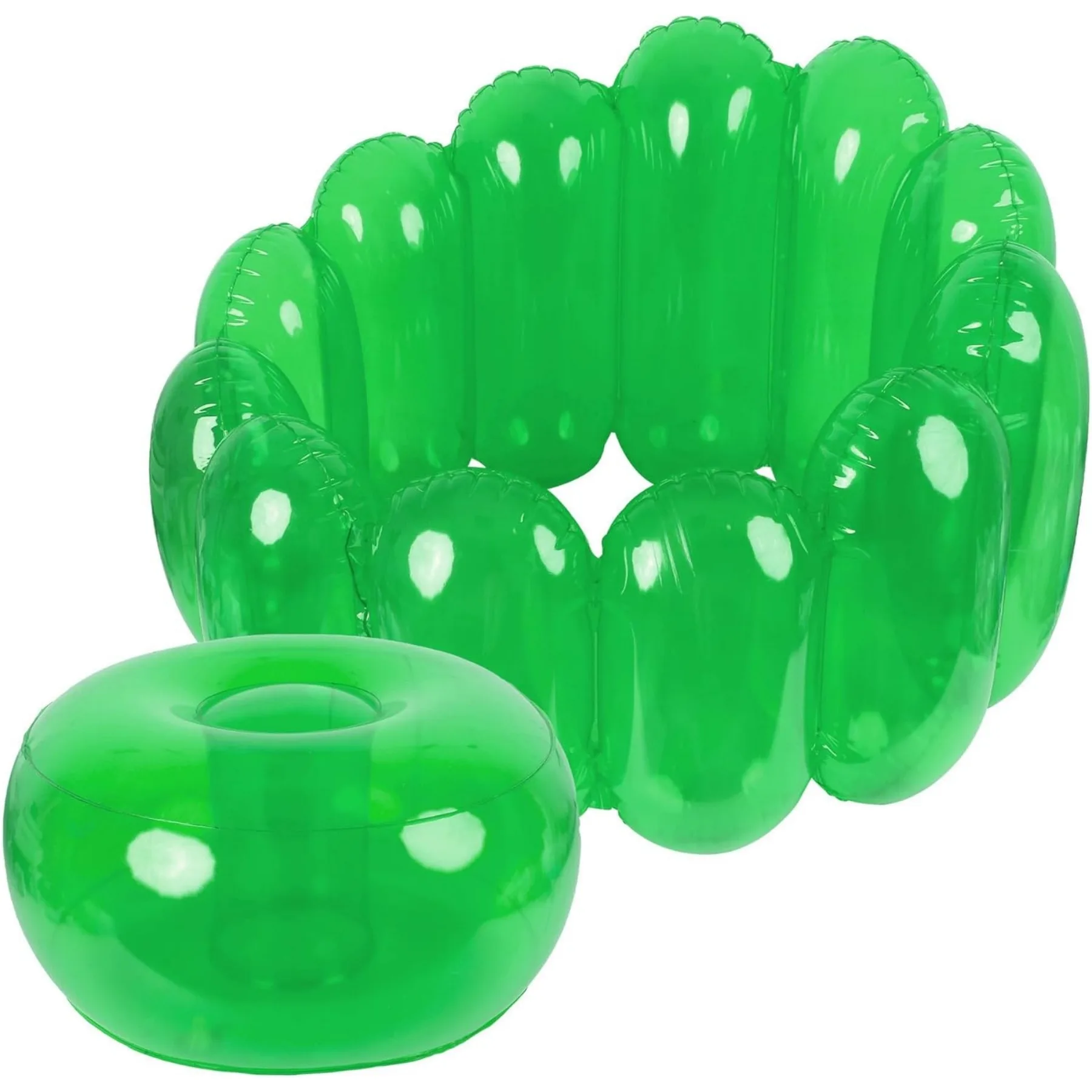 كرسي جيلي قابل للنفخ، أريكة تفجير محمولة، أثاث مقعد أريكة قابل للنفخ للتخييم في ساحة المنزل والفناء