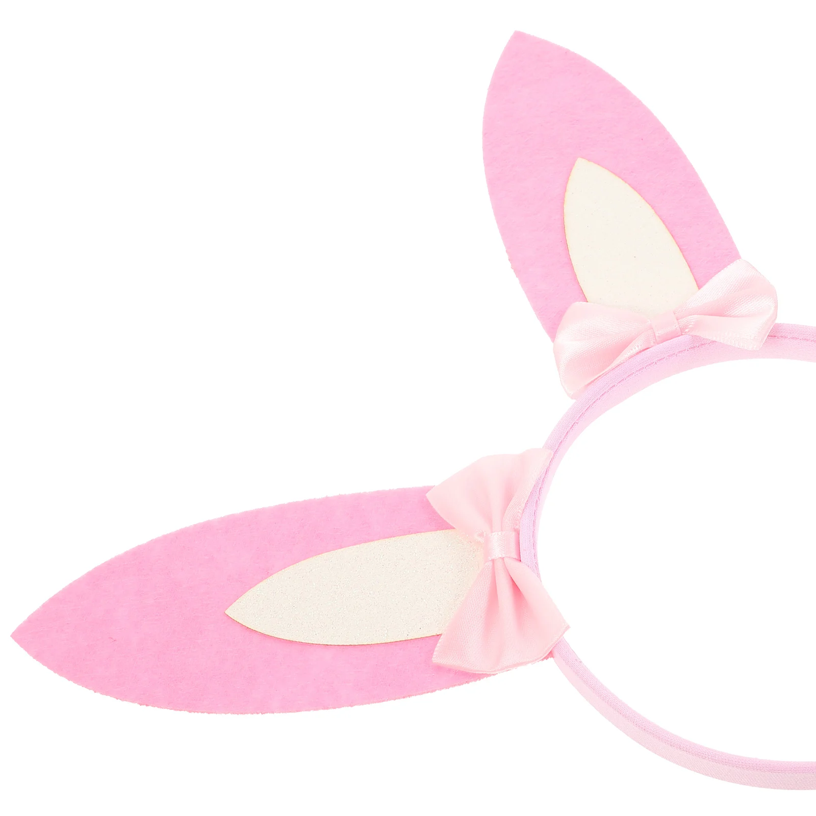 

Pink Bunny Ear Headband Soft Comfortable Fit Flexible Hair Band for Women Adults Children Party Costume Accessories Dress Up