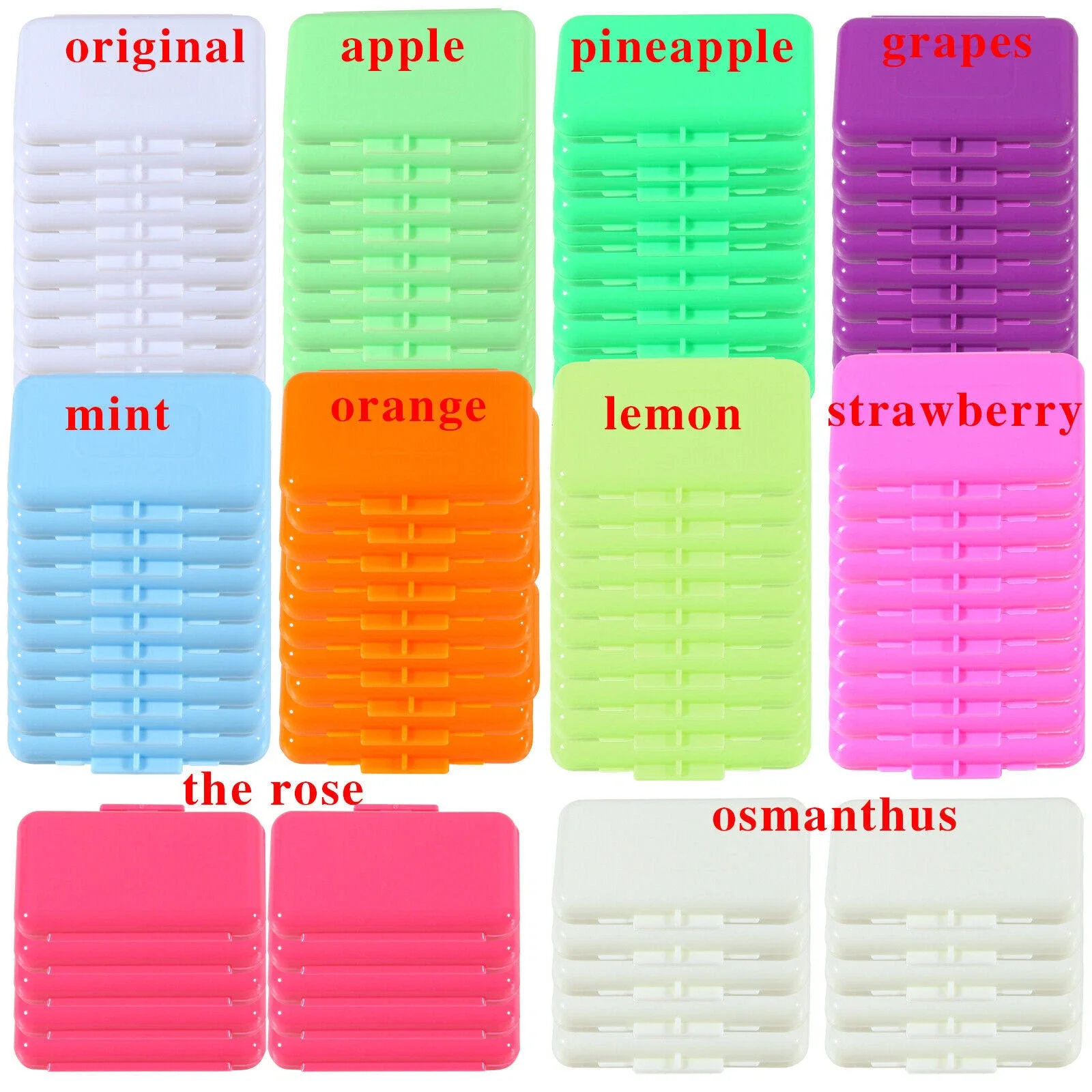 100 Packs/500PCS Dental Orthodontics Ortho Wax Braces Gum Irritation 10 Fruit Scents
