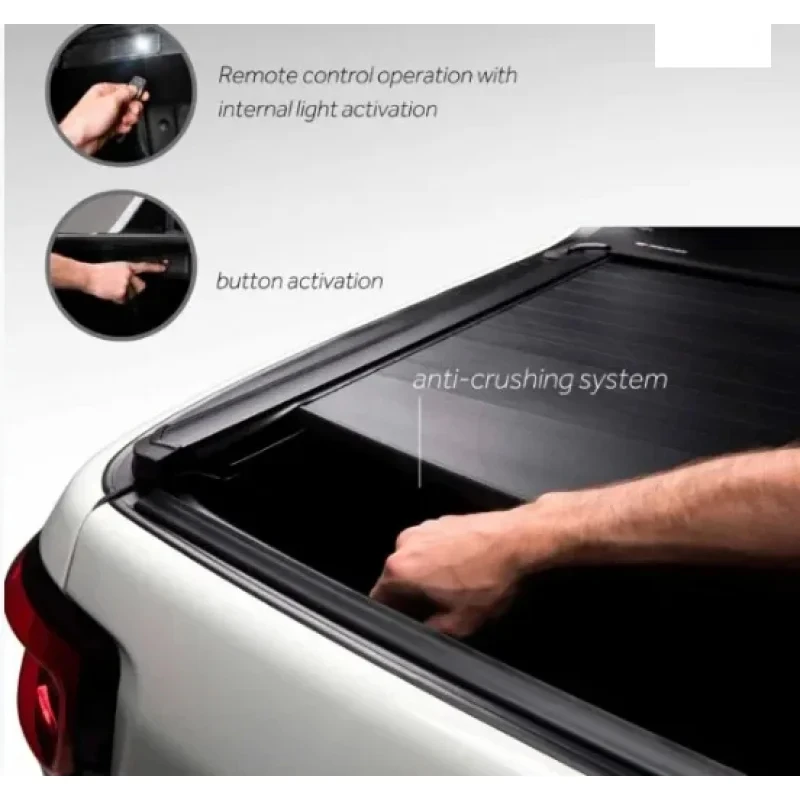 Peormance Upgr Pickup Truck Accsori Rear Trunk Rtoration Lid Tonneau Cover Roller Shutter JMC