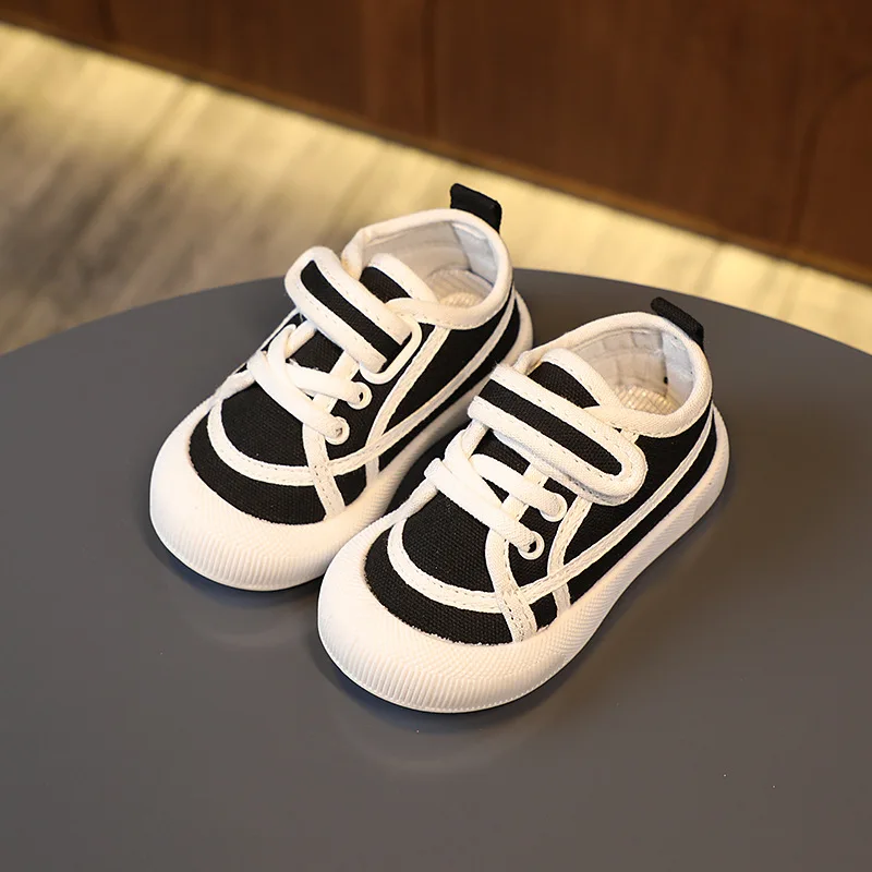 Zapatillas Child Canvas Shoe Toddler Infant Boy Sneaker Solid Color Casual Shoe Kids Breathable Soft Sole Flat Fashion Girl Shoe