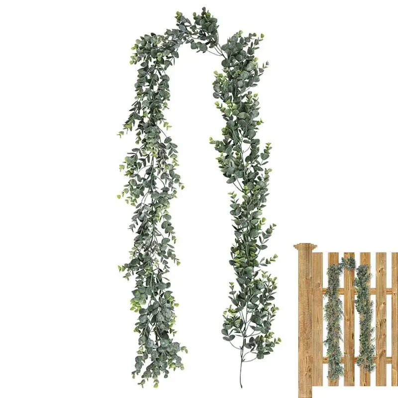 Artificial Greenery Garland Fake Vines Plant Backdrop Wall Fake Ivy Fake Plants 5.9 Feet For Wedding Home Table Decor Jungle