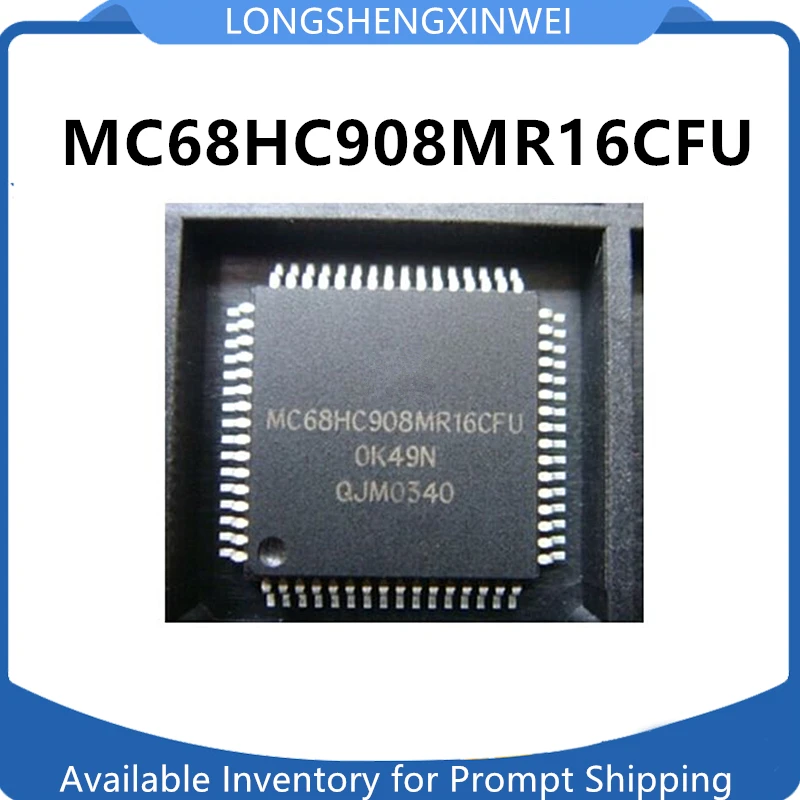 1PCS New MC68HC908MR16CFU MC68HC908 QFP64 Controller Chip IC Original