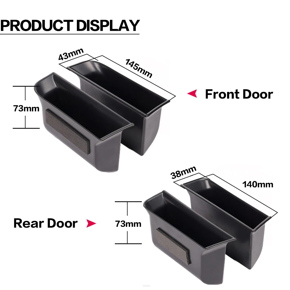 2X Car Door Storage Box Bag Handle Interior Accessory For Mercedes Benz W247 X247 H247 EQA EQB GLB B GLA Class 2020 - 2024 2023 view 3