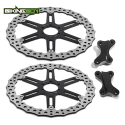 381mm 15in Front Brake Discs Disks Rotors Bracket Adaptor For Victory Vision Tour Cross Country Magnum Hard Ball Hammer S Indian