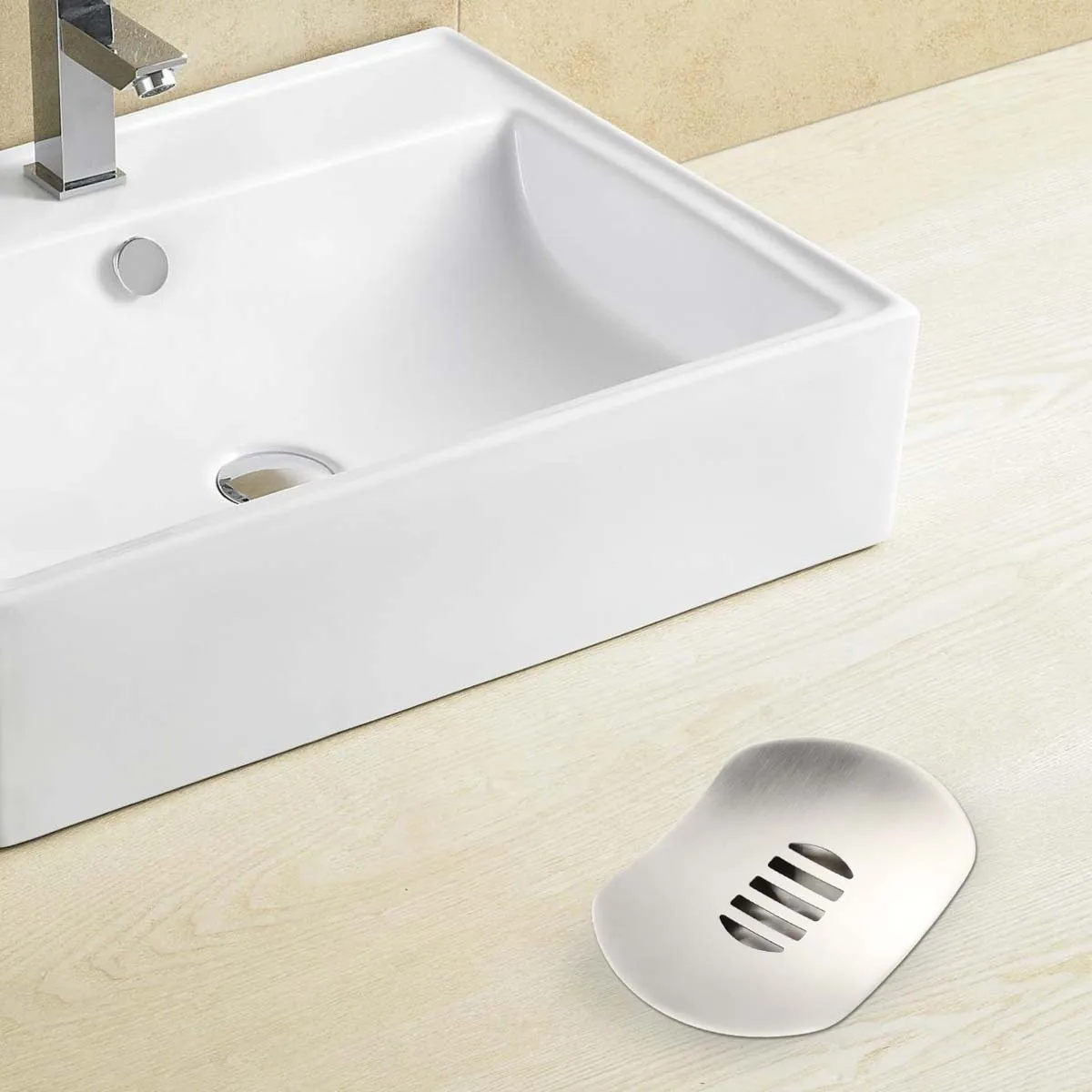 

Double Layer Stainless Steel Soap Holder Frosted Flying Saucer Drain Tray for Bathroom Kitchen Soap Storage Shelf