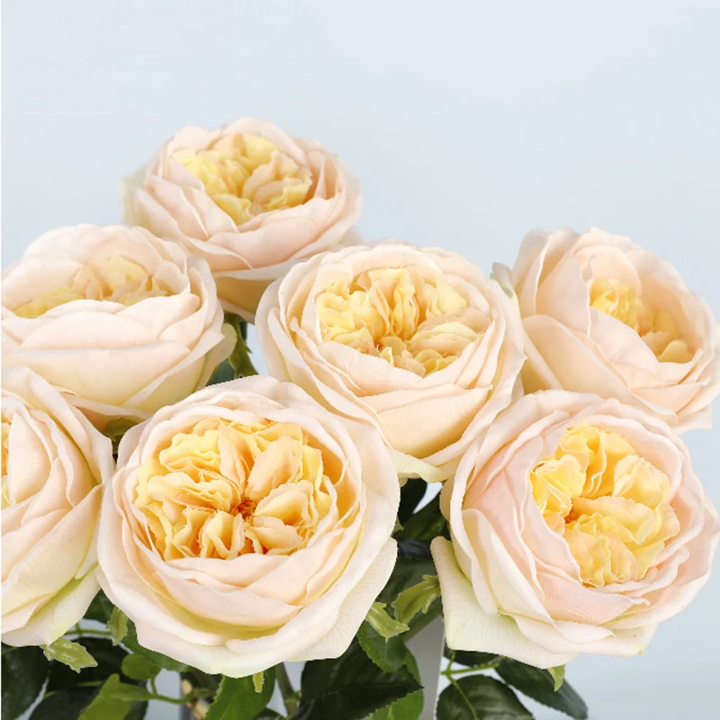 1PC Moisturizing Austin Rose Wedding Decor Roses Real Touch Artificial Flowers Party Home Decoration Fake Flowers Bridal Bouquet