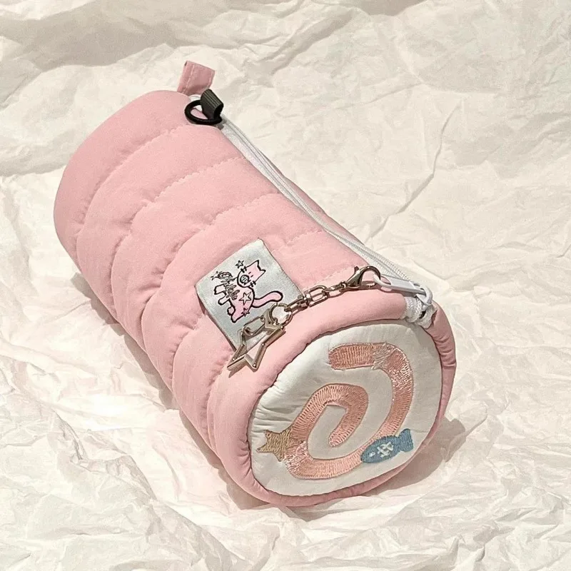 Kawaii Pink Cute Cake Astuccio per matite Borsa per cosmetici Borsa per cosmetici Cancelleria per studenti Materiale scolastico Ritorno a scuola