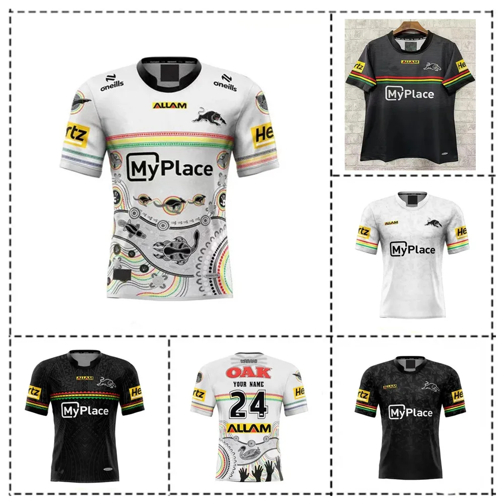 

2024 Penrith Panthers Indigenous/ Home / Away Rugby Jersey - Men's Size:S-5XL（Print Custom Name Number）