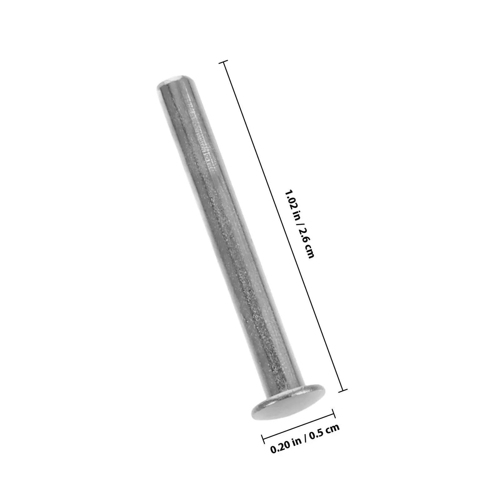 10Sets Folding Fan Shaft Rivets Repair Kit 25Mm Silver Round Metal Fasteners Handheld Fan DIY Repair Accessories