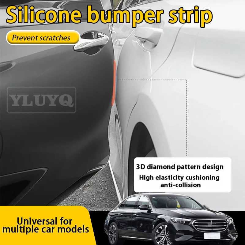 

2025 планки для предотвращения столкновений на двери автомобиля, силиконовые наклейки, защитные планки для внешней двери автомобиля, аксессуары для салона автомобиля