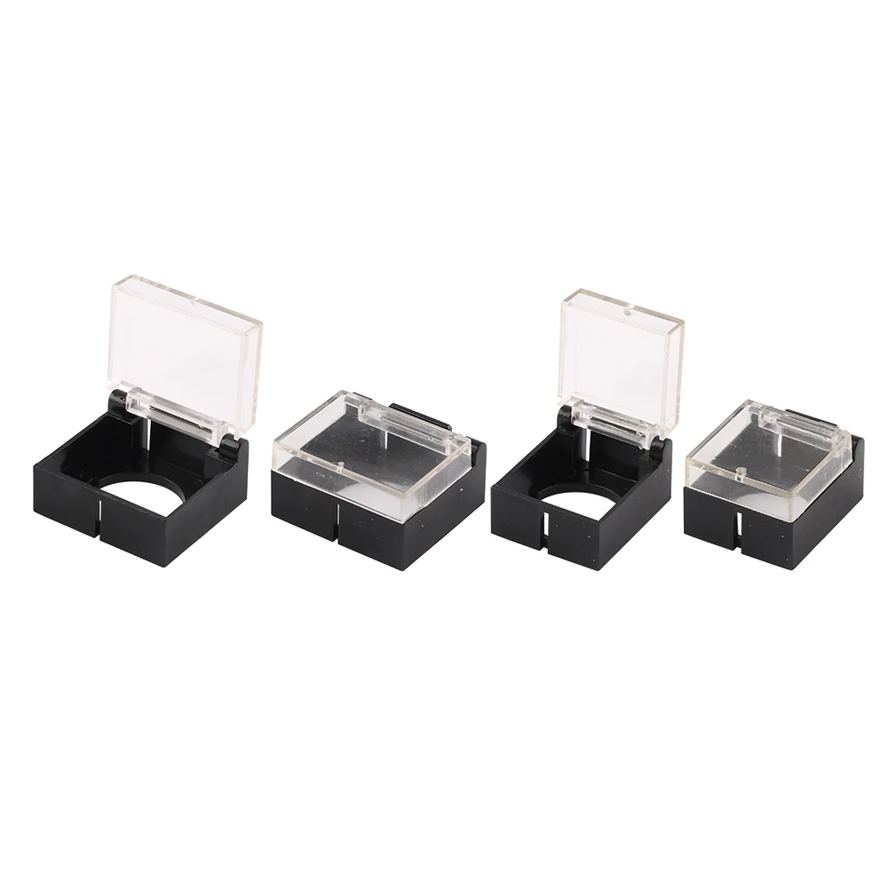 Transparent Plastic Dustproof and Waterproof Protective Cover For Rectangle Square Round Plastic Push Button Switches