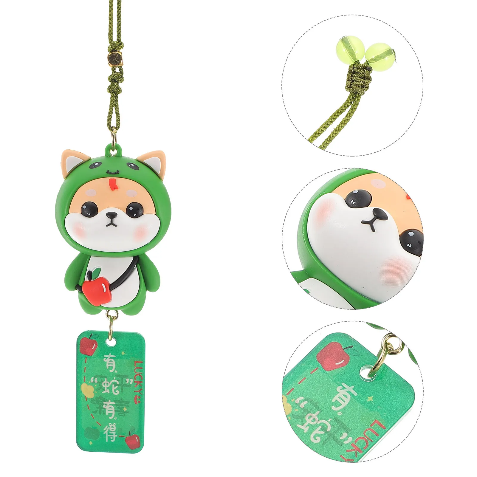

Cute Cartoon Keychain Hanging Dog Pendant For Christmas Car Interior Decor Women Air Freshener Car Accessories Kawaii