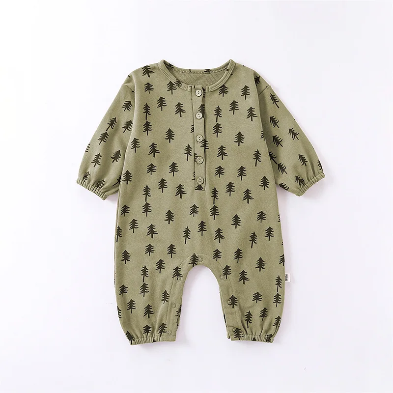 0-24M Newborn Kid Baby Boy Girl Clothes Autumn Cotton Baby Romper Long Sleeve Print Jumpsuit New Born Costume Outfit