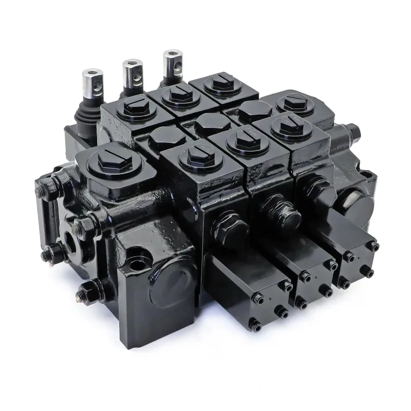 Vanne de commande directionnelle hydraulique de type marche/arrêt, vanne hydraulique à commande manuelle avec leviers