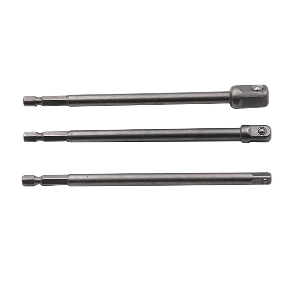 1Pcs 150mm Im/pact Screwdriver Drill Bit Socket Adapter Extension Bar 1/4 3/8 1/2inch For Power Screwdriver Tools Accessories