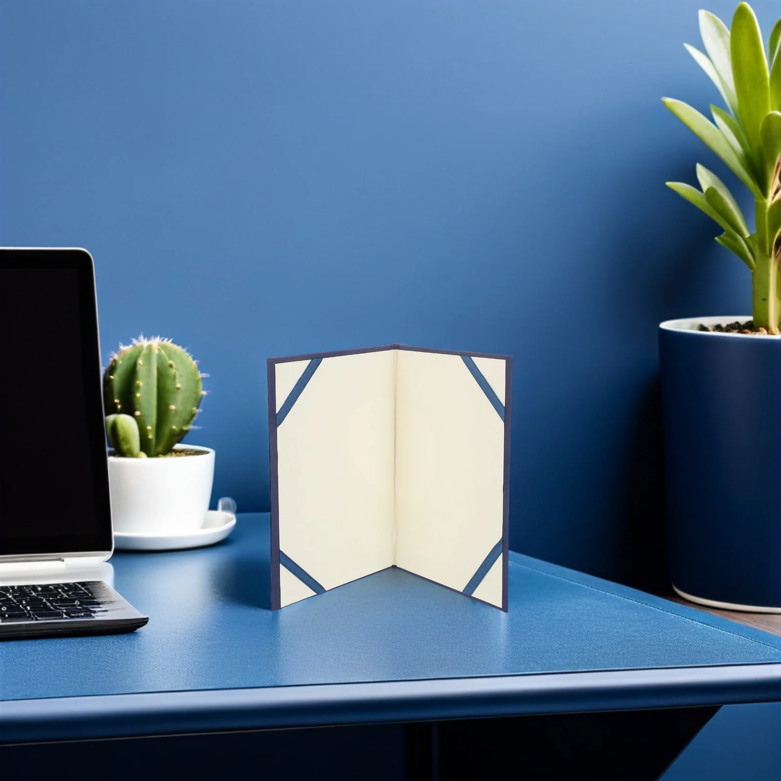 5 قطعة أغطية دبلوم فارغة بلون أزرق A5 حاملي شهادات لحفل توزيع جوائز الكلية حامي ورق المستندات #6