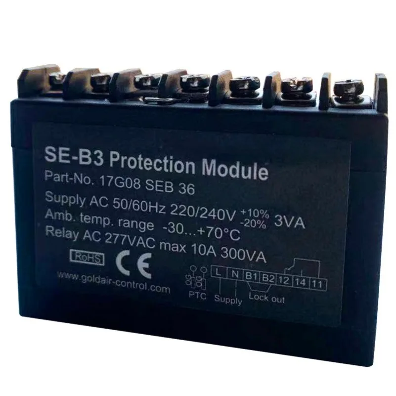 SE-B3 Compressor Protection Module Semi-hermetic Chiller Head Motor Temp Protector for Refrigeration Equipment