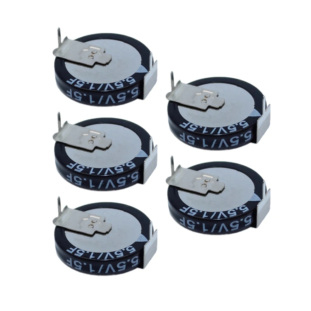 5PCS SE-5R5-DVYH H-Type Supercapacitor 5.5V 1.0F 1.5F for Embedded Systems Fast Charge 10s to 10min No Memory Effect