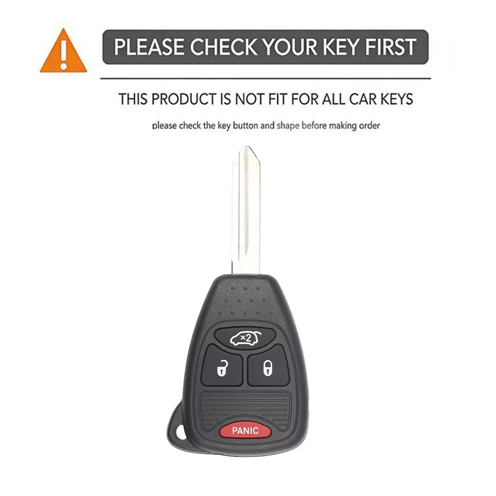 Car Key Case for Dodge Avenger Caliber Cool Bo for Chrysler Voyager 300c Pacifica for Jeep Grand Cherokee Compass Patriot Holder