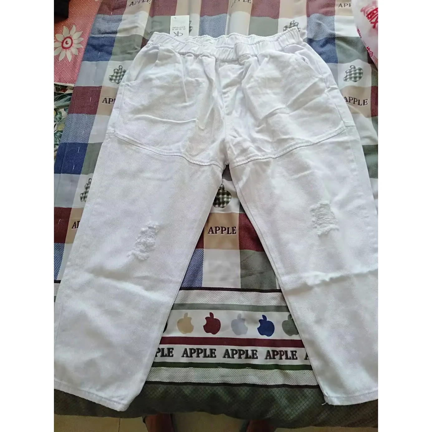 Fashion Jeans Women's Hole Patchwork Denim Pants Spring Summer New Ladies Casual Ankle-Length Denim Pants Loose Jeans