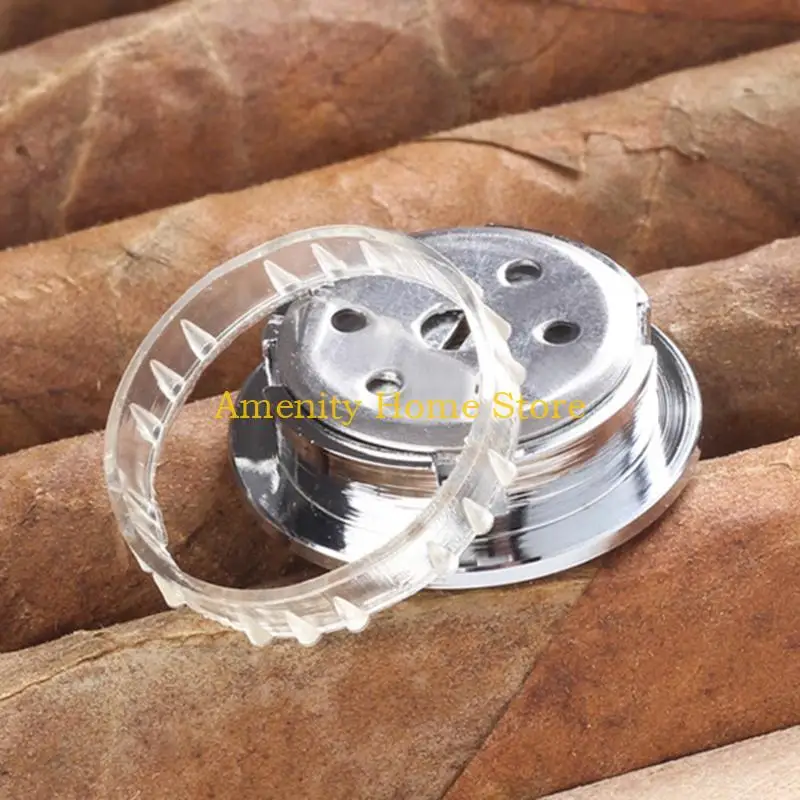 F26C 28mm Cigar Hygrometer Pocket  Box Moisture Measuring Supplies