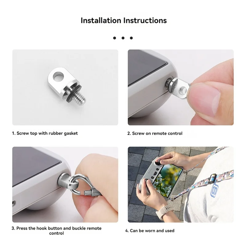 Exquisite-For DJI AIR 3/MINI 4 PRO Lanyard With Screws Drone Neck Strap RC/RC2/RC Pro/RC Plus Universal Lanyard Accessory Style