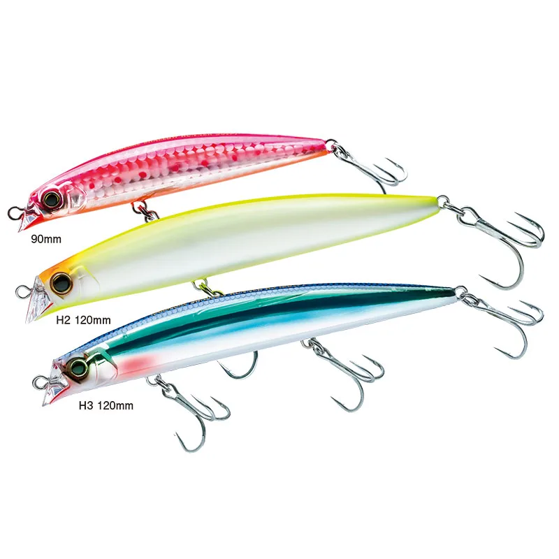 Duel Hardcore Mid dive Casting Minnow Bait Shallow Runner Lipless Minnow Lure Bait Floating 2 Hooks 100% original 14g 18g