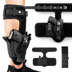 Tactical Ankle Holster for Concealed Carry Adjustable Pistol Holster Leg Carry Gun Holster with Mag Pouch Handgun Holder Airsoft