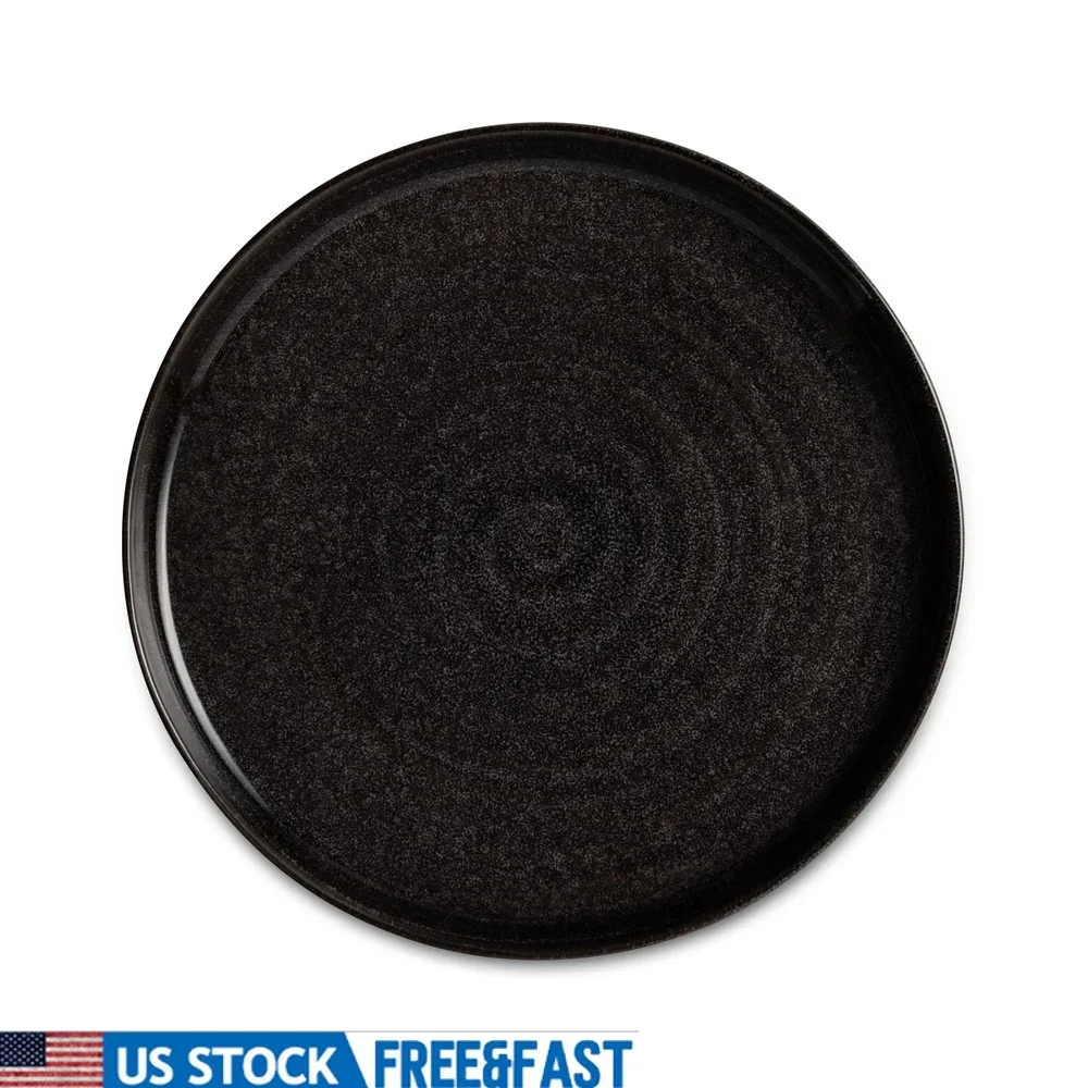 طبق سلطة سيراميك أواني طعام ريفية مستديرة لغسالة أطباق الميكروويف آمنة ومقبلات تقديم مثالية وأطباق جانبية وسلطائر