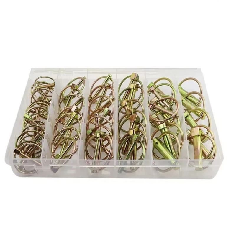 U75B Tractor Pins Spring Clip Design Secure Retention for Farm Equipment and Trailers