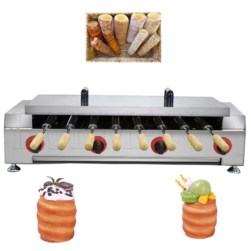 2023 New Style Commercial Ice Cream  Chimney Cake Oven  Stainless Steel Bread Baking Equipment With CE