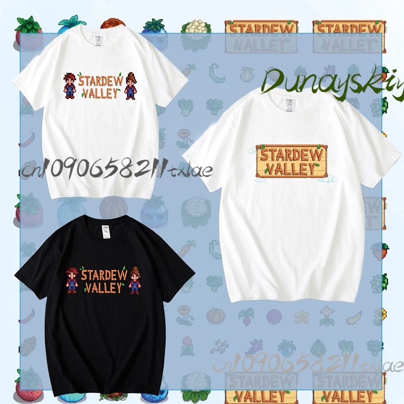 

Stardew Valley T-Shirt - Spring/Summer Anime Game Merch Youth Short Sleeve Tee Graduation/Halloween/Cosplay Casual Wear