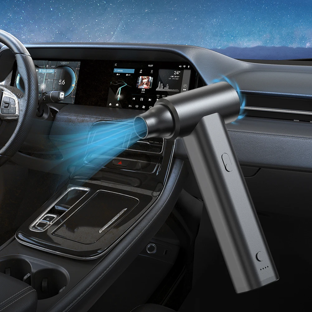 

2 в 1, воздуходувка и пылесос 120000PRM, автомобильная сушилка, воздуходувка, перезаряжаемый через USB компьютерный пылесос, комплект для чистки клавиатуры