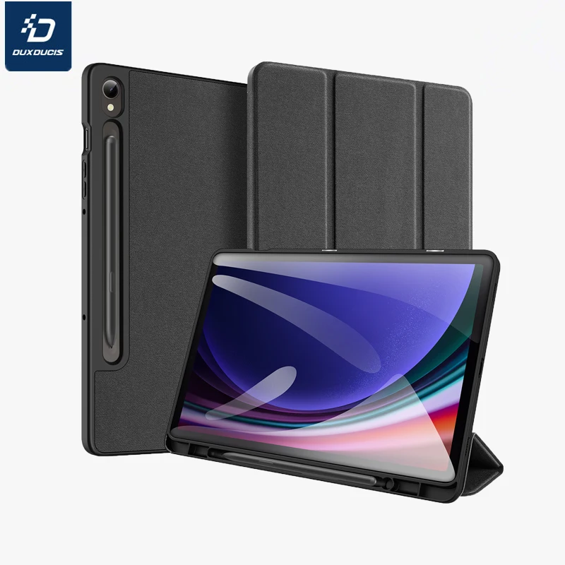 

DUX DUCIS-тканый дизайн, защитный чехол для планшета для Samsung Galaxy Tab S9, противоударный слот для ручки, тройная подставка, защитный чехол, 11 дюймов