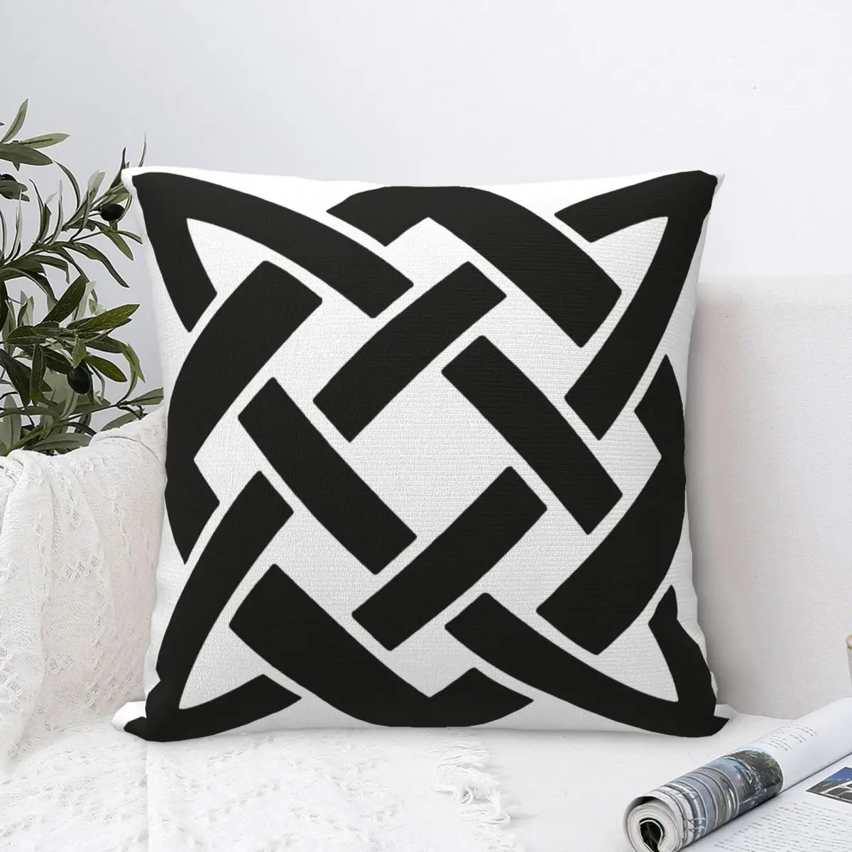 

Slavic Pattern Square Pillow Case for Sofa Throw Pillow