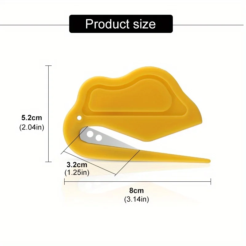 3pcs Multicolor Plastic Envelope Opener-Perfect for Letters, Mattress Covers, and Box Cutting