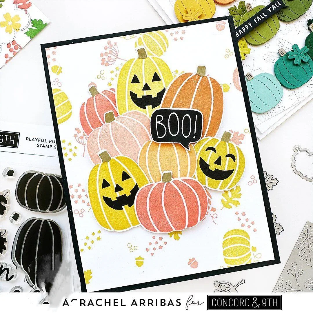 2024 Autumn Grimace Pumpkin New Clear Stamps And Metal Cutting Dies Scrapbook Diary Decoration Embossing Template DIY Halloween