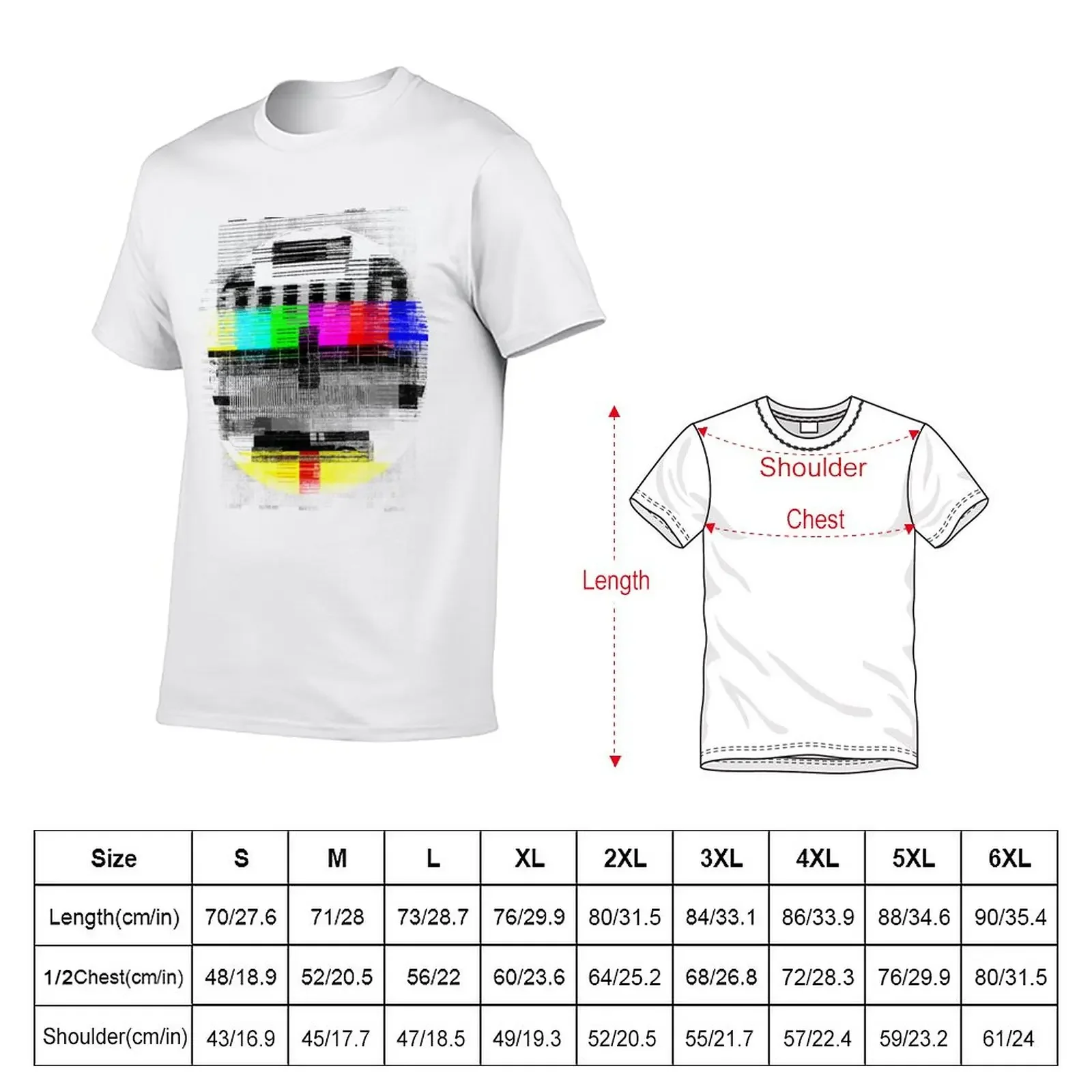 Test Card T-Shirt Short sleeve tee animal prinfor boys for a boy tshirts for men