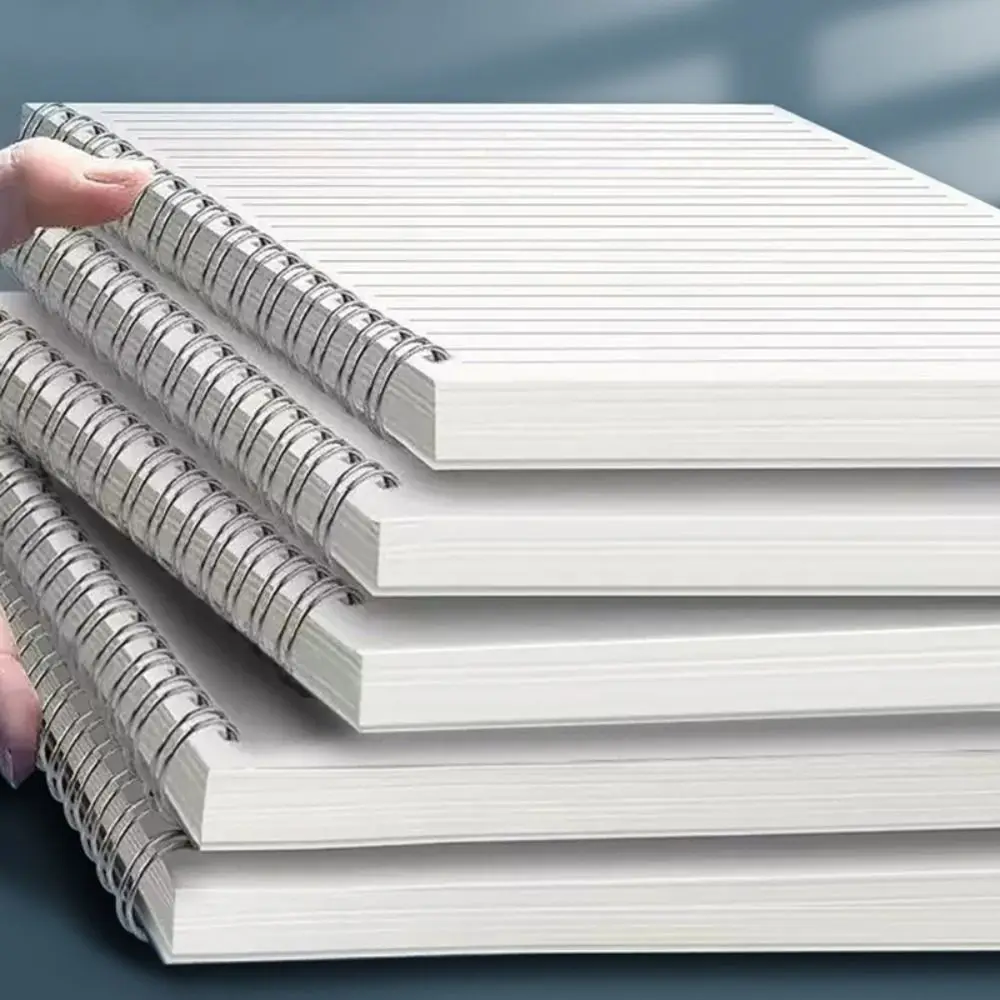 80Sheets A5/B5/A4 Spiral Coil Notebook Flip Over Thickened Grids/Blank/Horizontal Line Notepad Journal Diary Sketchbook