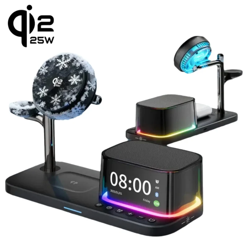 qi2-25w-ice-cooling-magnetic-wireless-charger-bluetooth-speaker-for-iphone-17-samsung-s26-apple-galaxy-watch-2-8-fast-charging