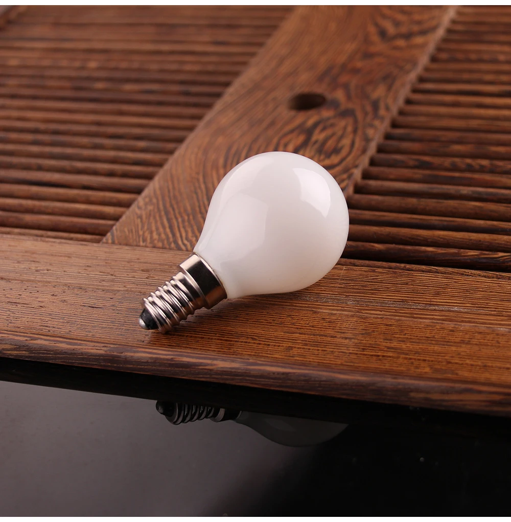 G45 Frosted Globe LED Filament Bulbs E14 5W – 6 Pack