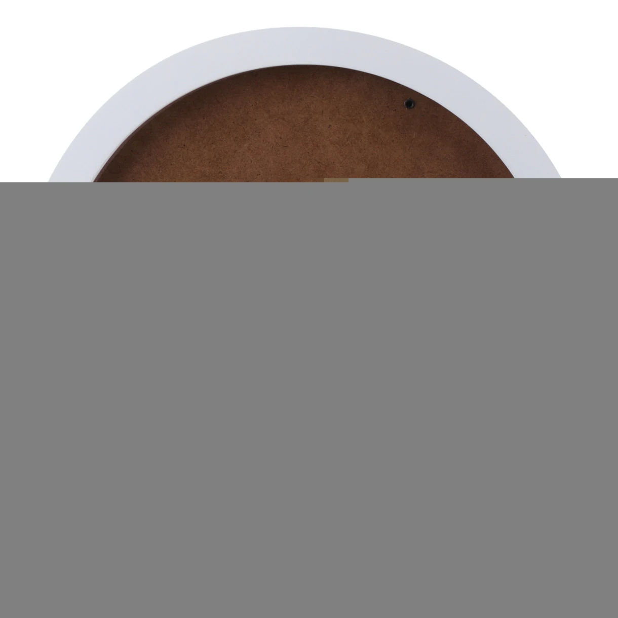 

Wooden Photo Frame European Style Round Spring Rustic Design Black Picture Hanging Wall Elegant