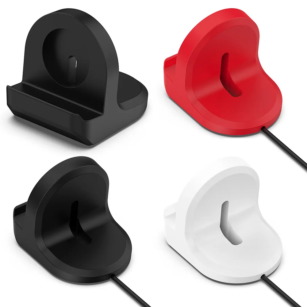 Silicone Charger Cable For Samsung Galaxy Watch6/6 Classic/5/5pro Non-Slip Base Charging Dock Holder Watch Universal Bracket