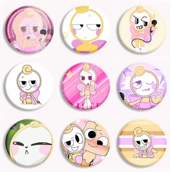 Cartoon Game Dandys World Glisten Anime Soft Button Pin Creative Horror Game Brooch Badge Bag Accessories Gamer Collect Gifts