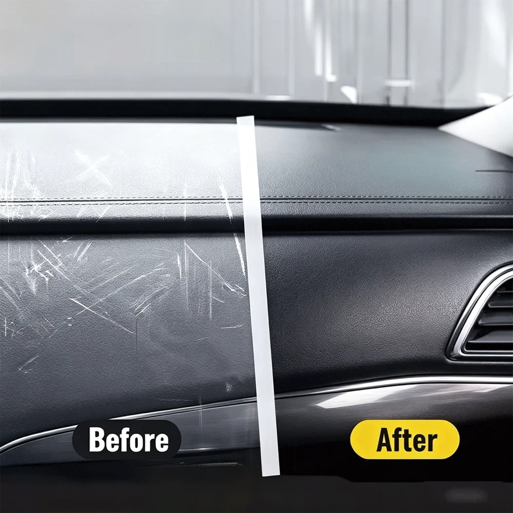 Car Button Paint Repair Pen | Black Touch-Up | Fix Interior/Steering Wheel/Dashboard Scratches | Leather Seat Color Matching