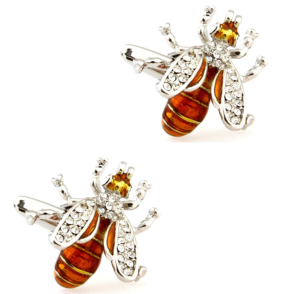 30 Designs Stone Bee Owl Cufflinks Men Crown Animal Rabbit Cuff Links 2 Pairs