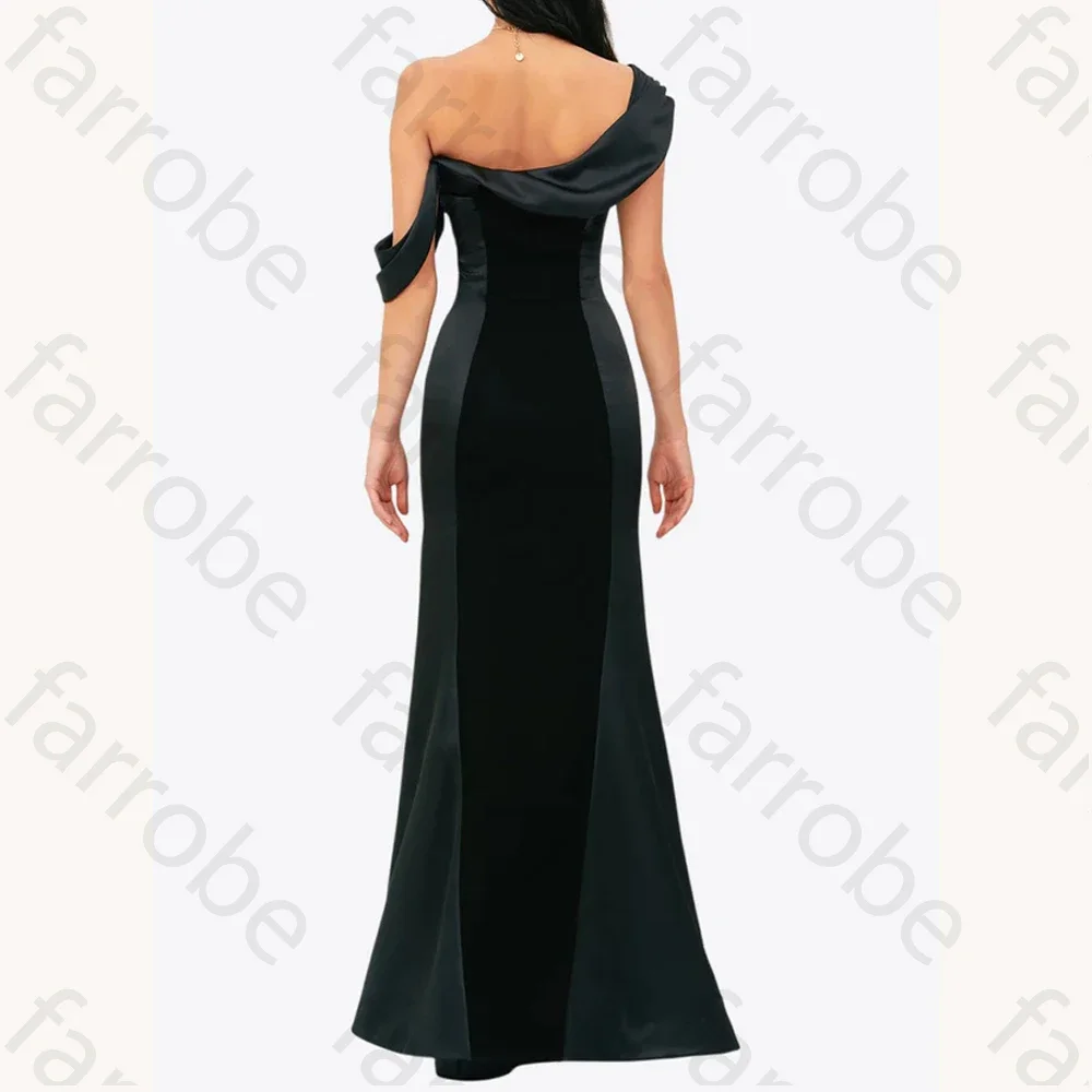 사용자 정의 우아한 Draped-어깨 맥시 드레스 a 라인 이브닝 드레스 여성을위한 공식적인 절묘한 고품질 파티 파티 가운