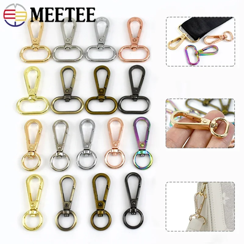 5/10 قطعة 16-50 مللي متر حقيبة معدنية حزام مشبك قطب مشبك قفل المفاتيح حلقة تسلق الزناد خطاف بنابض أكياس بها بنفسك إكسسوارات الأجزاء الداخلية للكمبيوتر